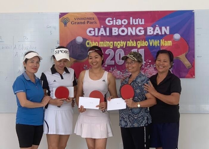Gắn kết cộng đồng qua những buổi giao lưu bóng bàn tại Vinhomes