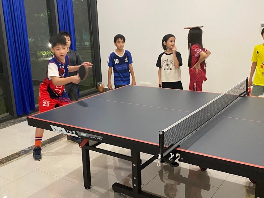 Buổi tập thứ 2 bóng bàn trẻ em CLB S5